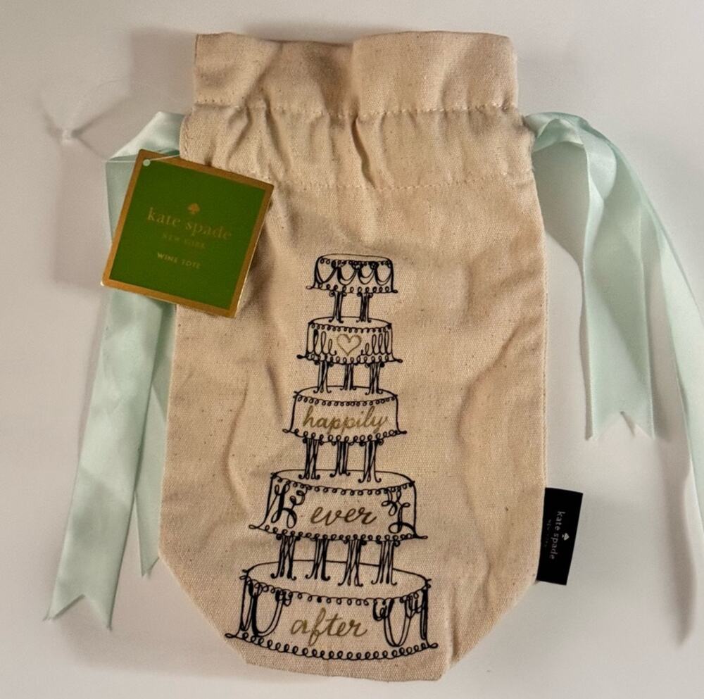 Kate Spade New York Happily Ever After Wine Tote 
 NWT